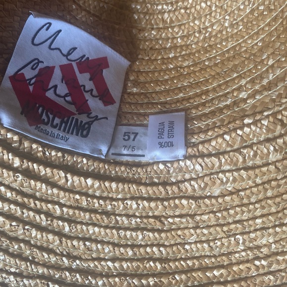 Vintage Moschino straw hat main image 6